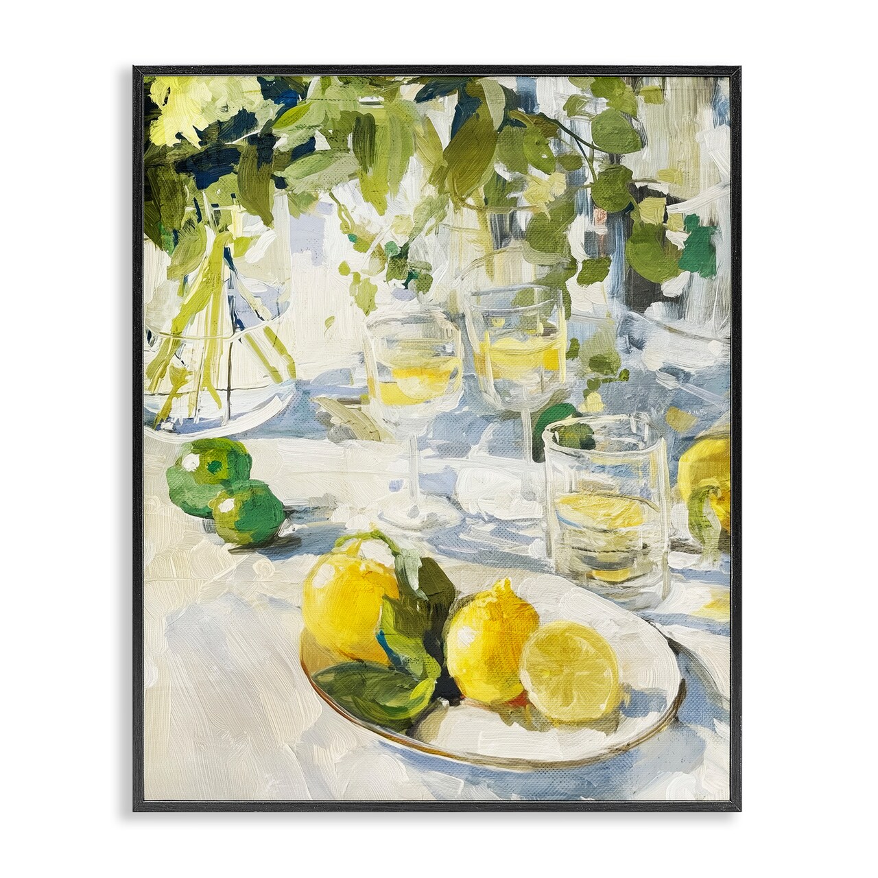 Stupell Industries Meringue Lemons Table Spread Framed Giclee, design by Annabelle Hall
